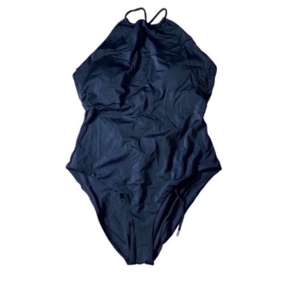 NWT! $129 Andie Swim The Saidia One Piece Swimsuit Black Large High Neck - Picture 10 of 10